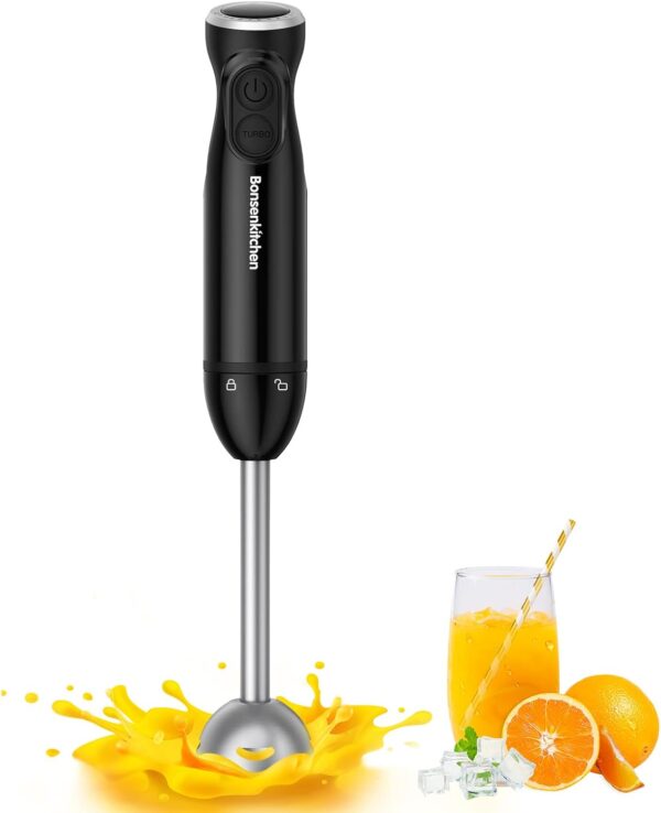 Bonsenkitchen 12-Speed Hand Blender – Powerful & Versatile Kitchen Tool