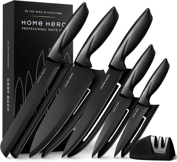 Home Hero Ultra-Sharp Stainless Steel Kitchen Knife Set – Precision & Durability