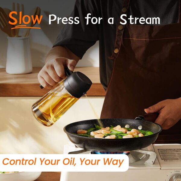 TrendPlain 16oz Olive Oil Spray Bottle – Precision & Convenience in One - Image 4