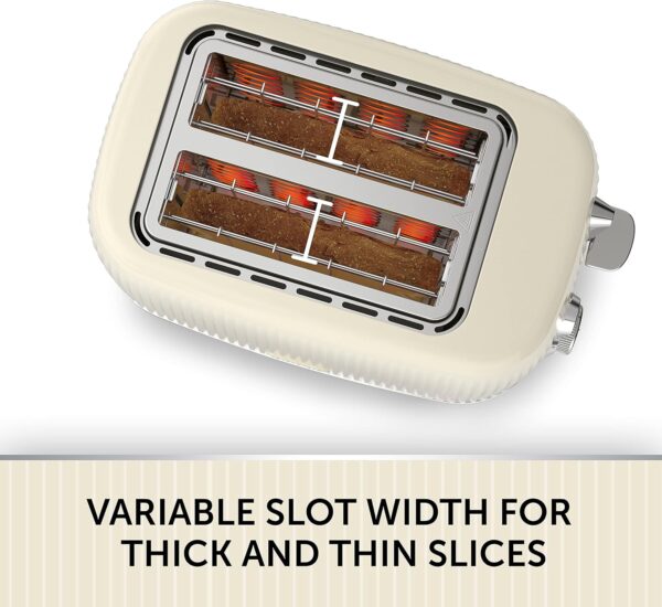 Breville Bold Vanilla Cream 2-Slice Toaster – Stylish & Versatile - Image 2