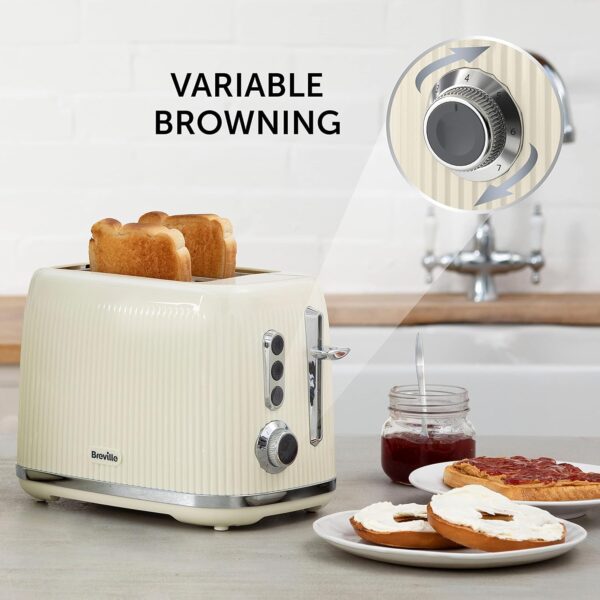 Breville Bold Vanilla Cream 2-Slice Toaster – Stylish & Versatile - Image 4