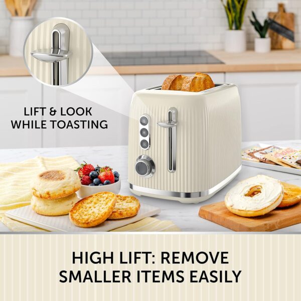 Breville Bold Vanilla Cream 2-Slice Toaster – Stylish & Versatile - Image 3
