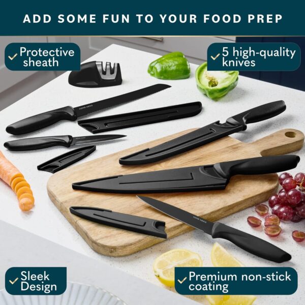 Home Hero Ultra-Sharp Stainless Steel Kitchen Knife Set – Precision & Durability - Image 3