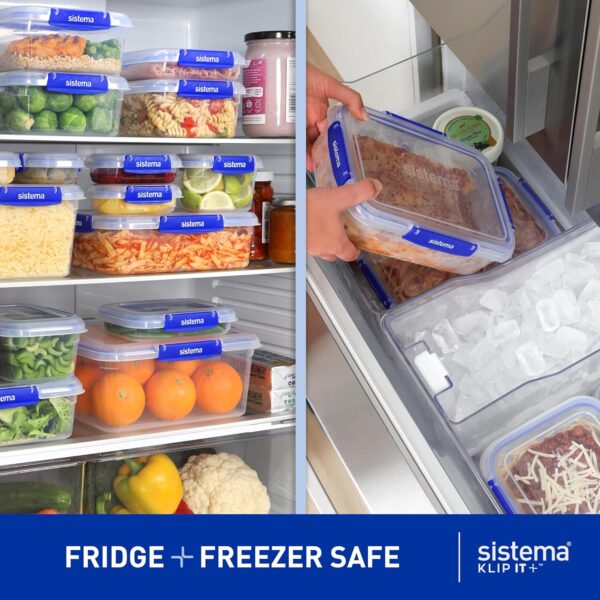 Sistema KLIP IT PLUS 1L Leakproof Food Storage Containers | BPA-Free | Set of 3 - Image 5